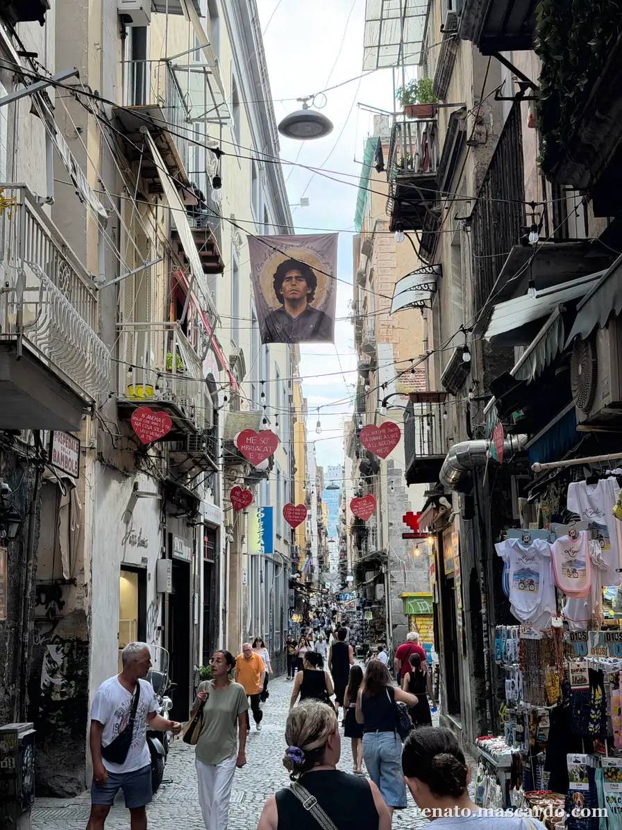 Narrow alley in Naples