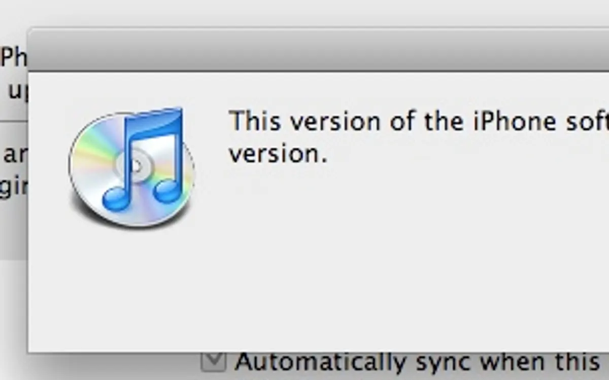 Cannot upgrade iPhone to 2.0 Firmware