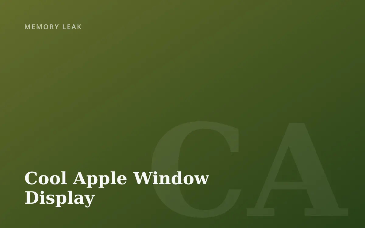 Cool Apple Window Display