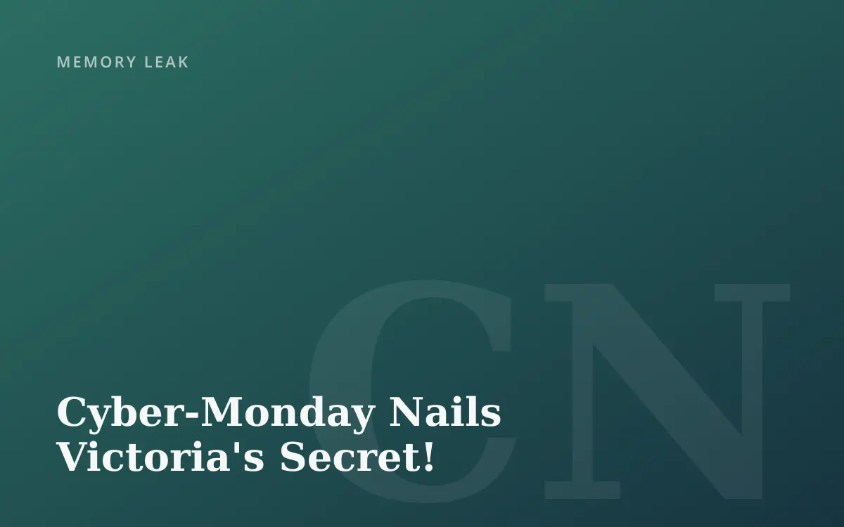 Cyber-Monday Nails Victoria's Secret!