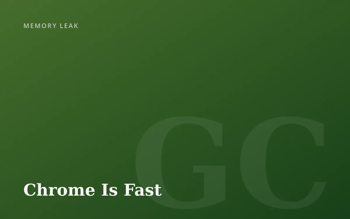 Google Chrome Is Fast