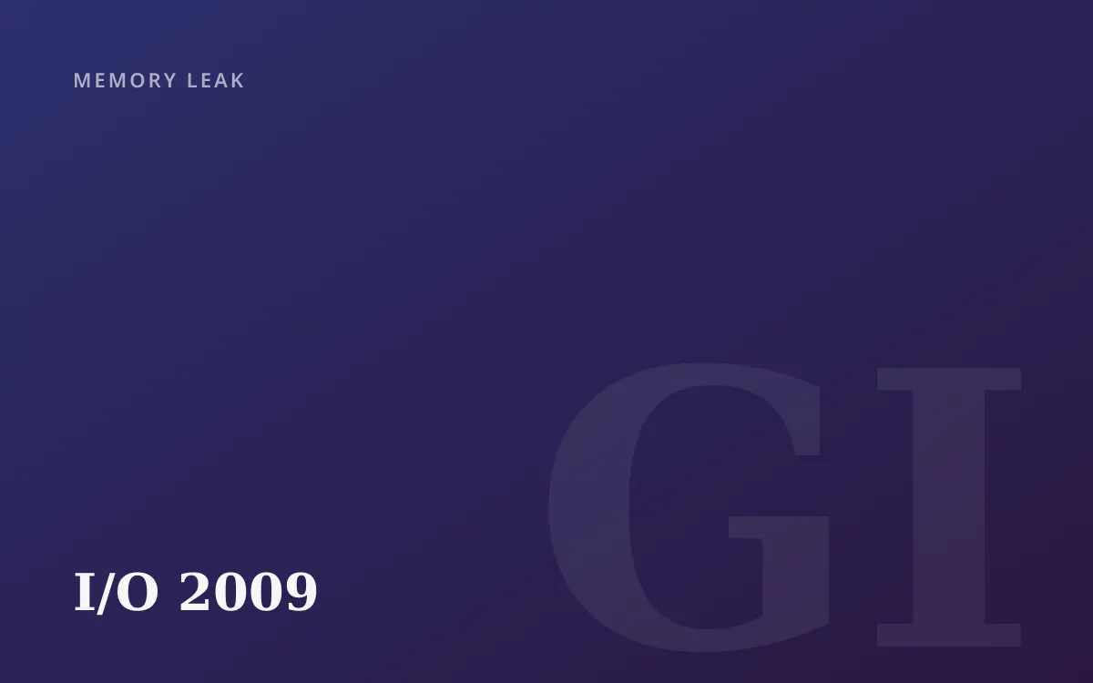 Google I/O 2009