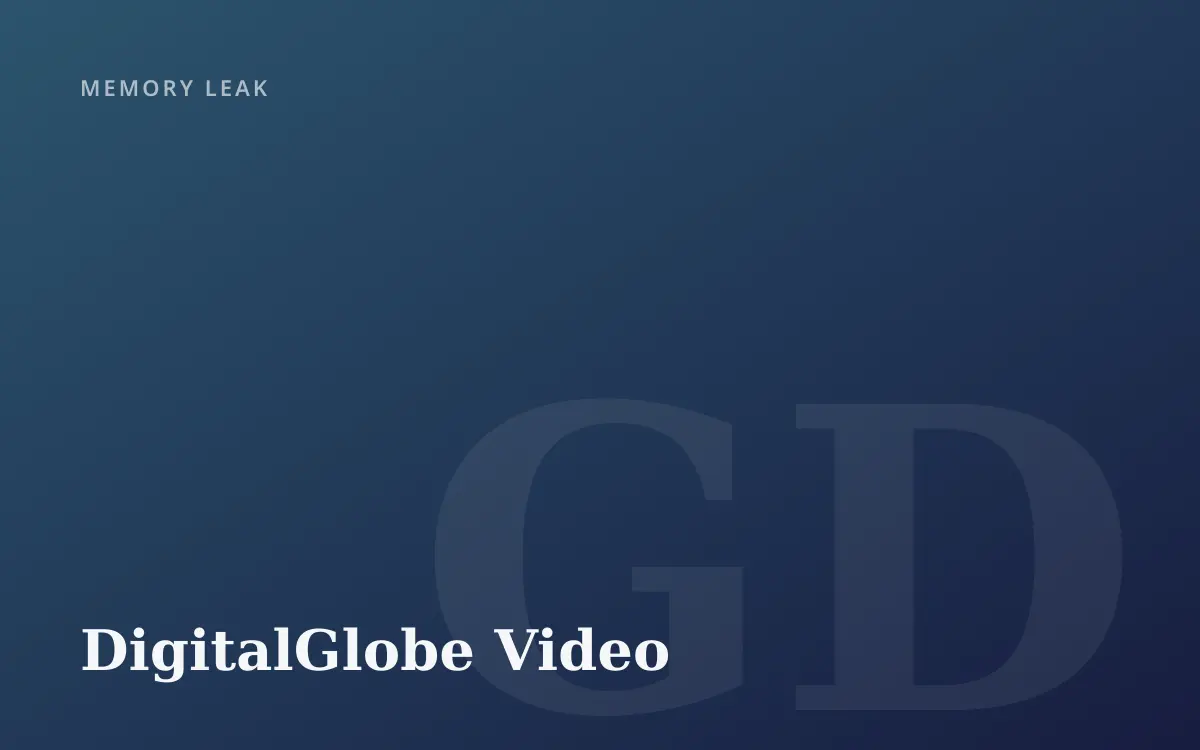 Great DigitalGlobe Video