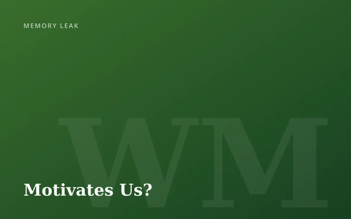 What Motivates Us?
