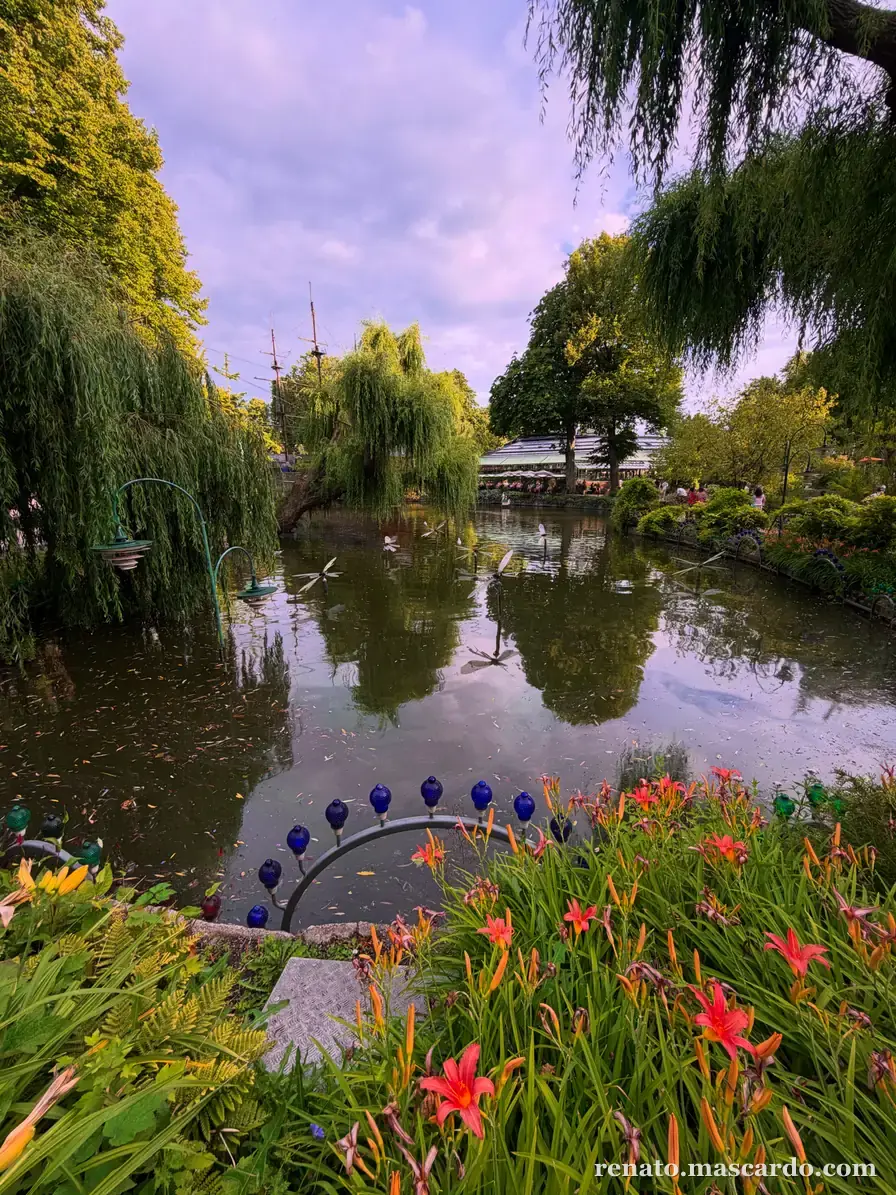 Tivoli Gardens pond and gardens